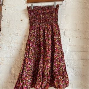 Moda International Y2K Floral Strapless Mini Dress